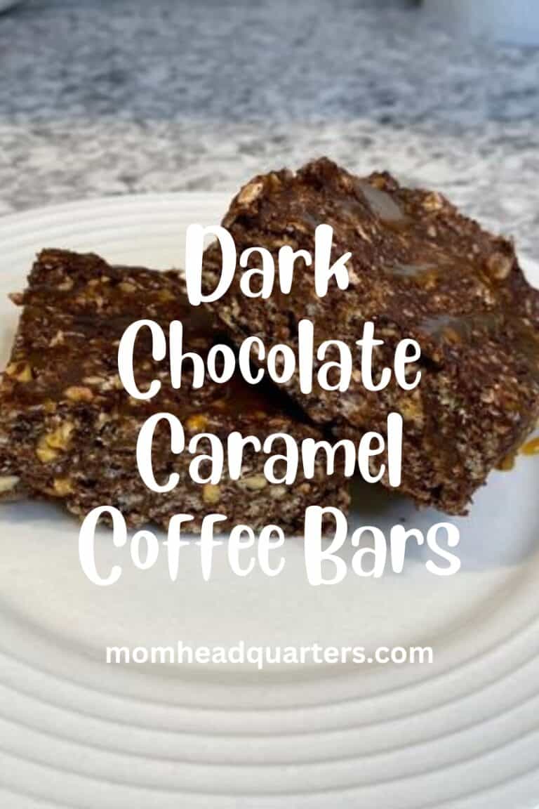 Dark Chocolate Caramel Coffee Bars